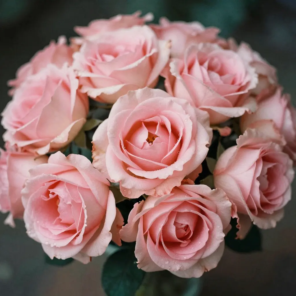  smuk buket med roser